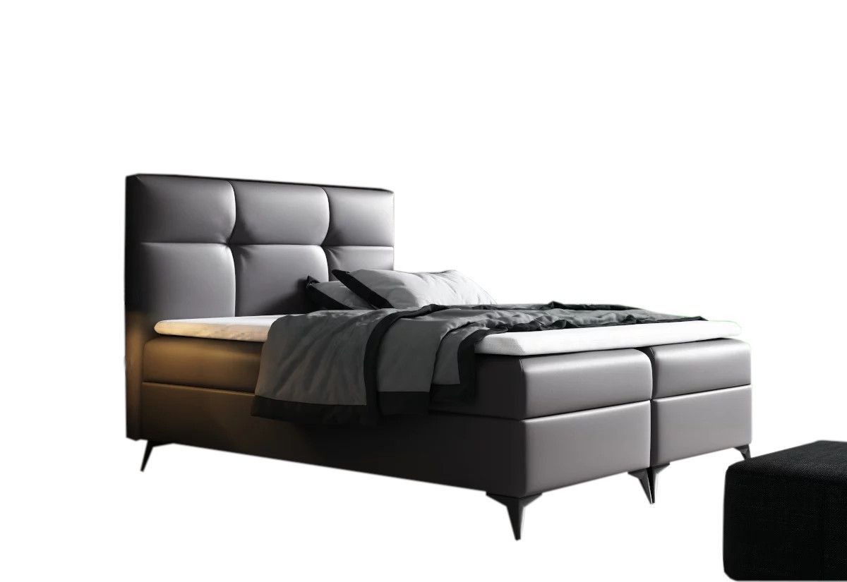 Expedo Čalúnená posteľ boxspring LINDT + topper, 140x200, madryt 180