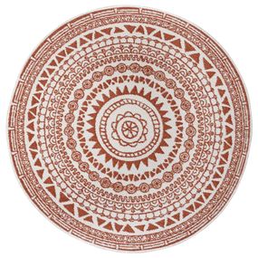 NORTHRUGS - Hanse Home koberce Kusový koberec Twin Supreme 105427 Coron Cayenne kruh - 140x140 (priemer) kruh cm