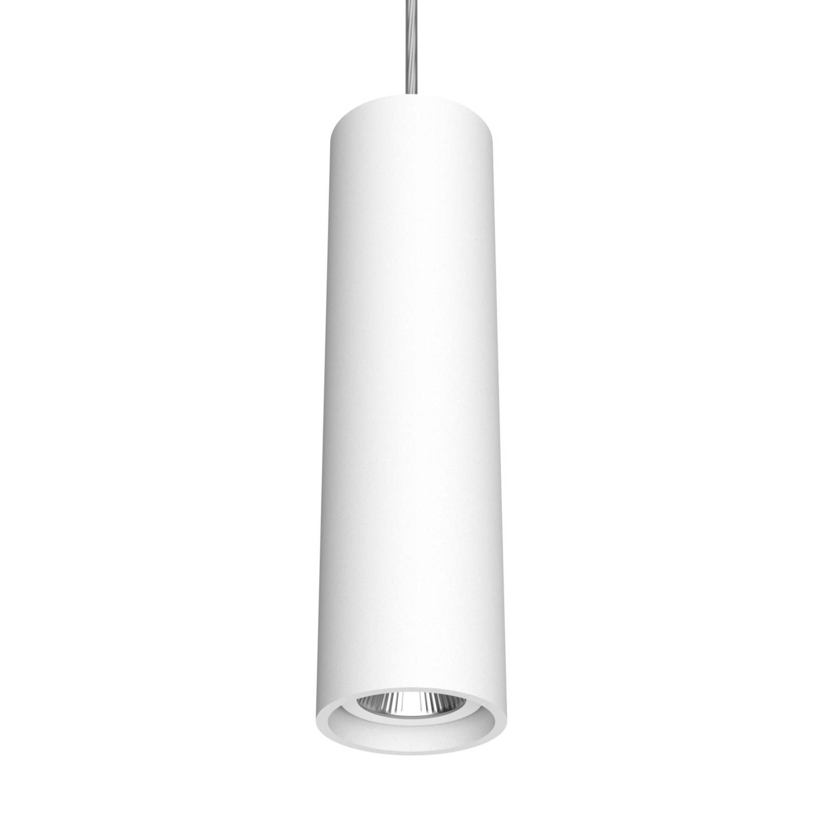 LTS LED závesná lampa Fuzzy Ø8cm 15W 830 prisadené, Obývacia izba / jedáleň, hliník, 15W, K: 30cm