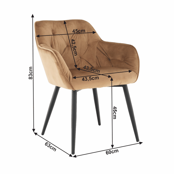 Dizajnové kreslo, hnedá Velvet látka, BERILIO
