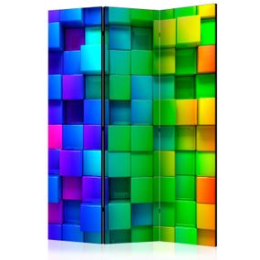 Artgeist Paraván - Colourful Cubes [Room Dividers]