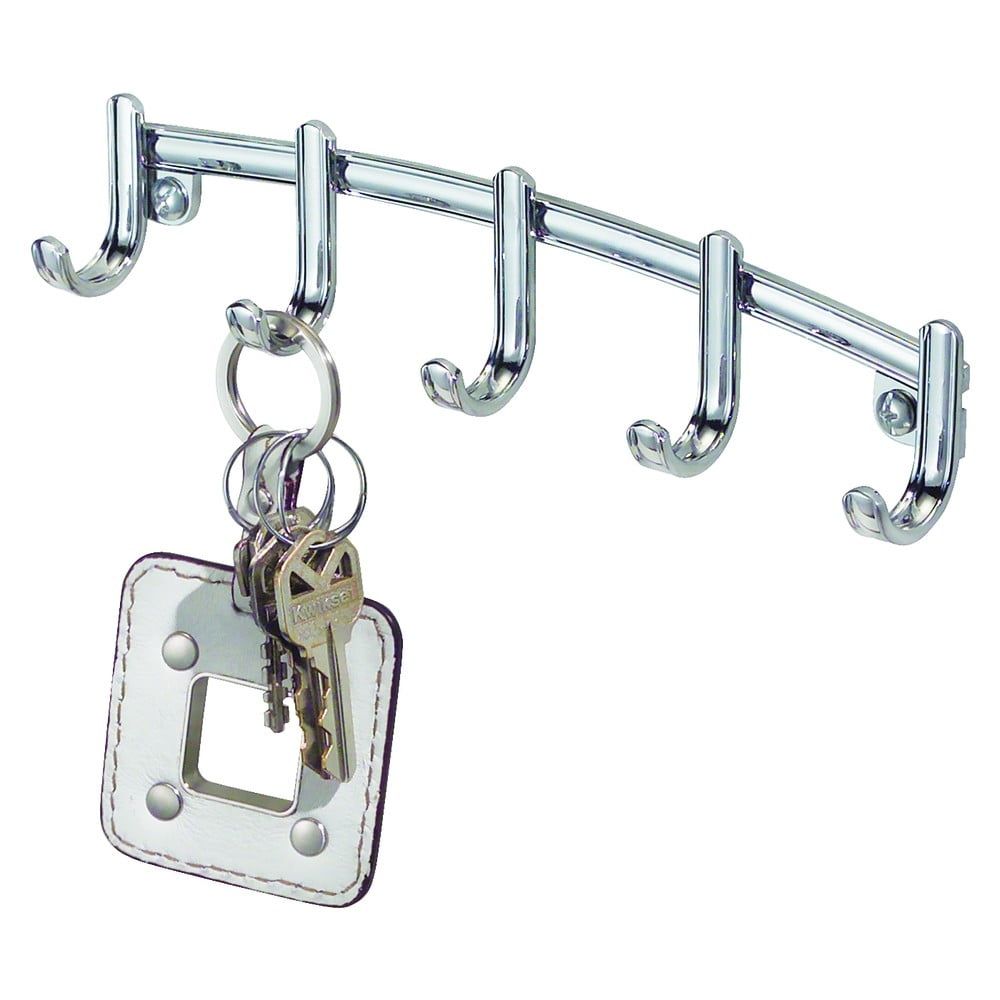 Kovový vešiak na kľúče iDesign York Lyra, 21,5 x 4,6 cm