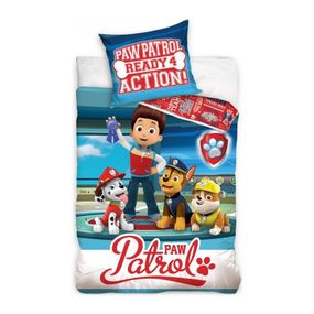 Carbotex · Bavlnené posteľné obliečky Labková hliadka - Tlapková patrola - Paw Patrol Ready 4 Action - 100% bavlna - 70 x 90 cm + 140 x 200