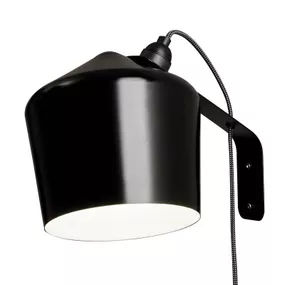 Innolux Pasila dizajnérske nástenné svetlo čierne, Obývacia izba / jedáleň, hliník, E27, 35W, K: 22cm