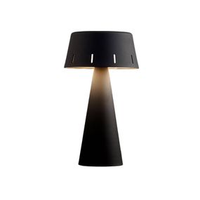 OleV OLEV Makà stolová LED lampa s batériou, čierna, Obývacia izba / jedáleň, železo, 2W, K: 19cm