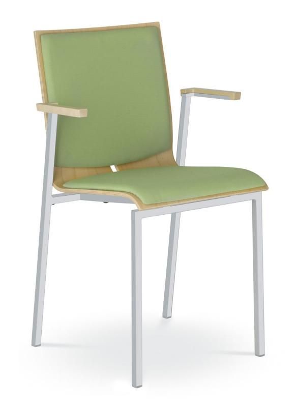 LD SEATING Konferenčná stolička TWIST 252-N2, kostra šedá