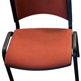 ALBA konferenčná stolička SMART čalúnená čierno-oranžová