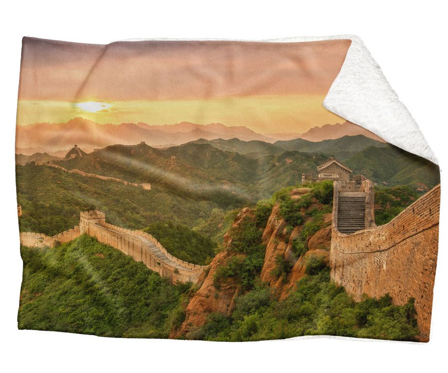 Deka Čínsky múr (Rozmer: 200 x 140 cm, Podšitie baránkom: ÁNO)