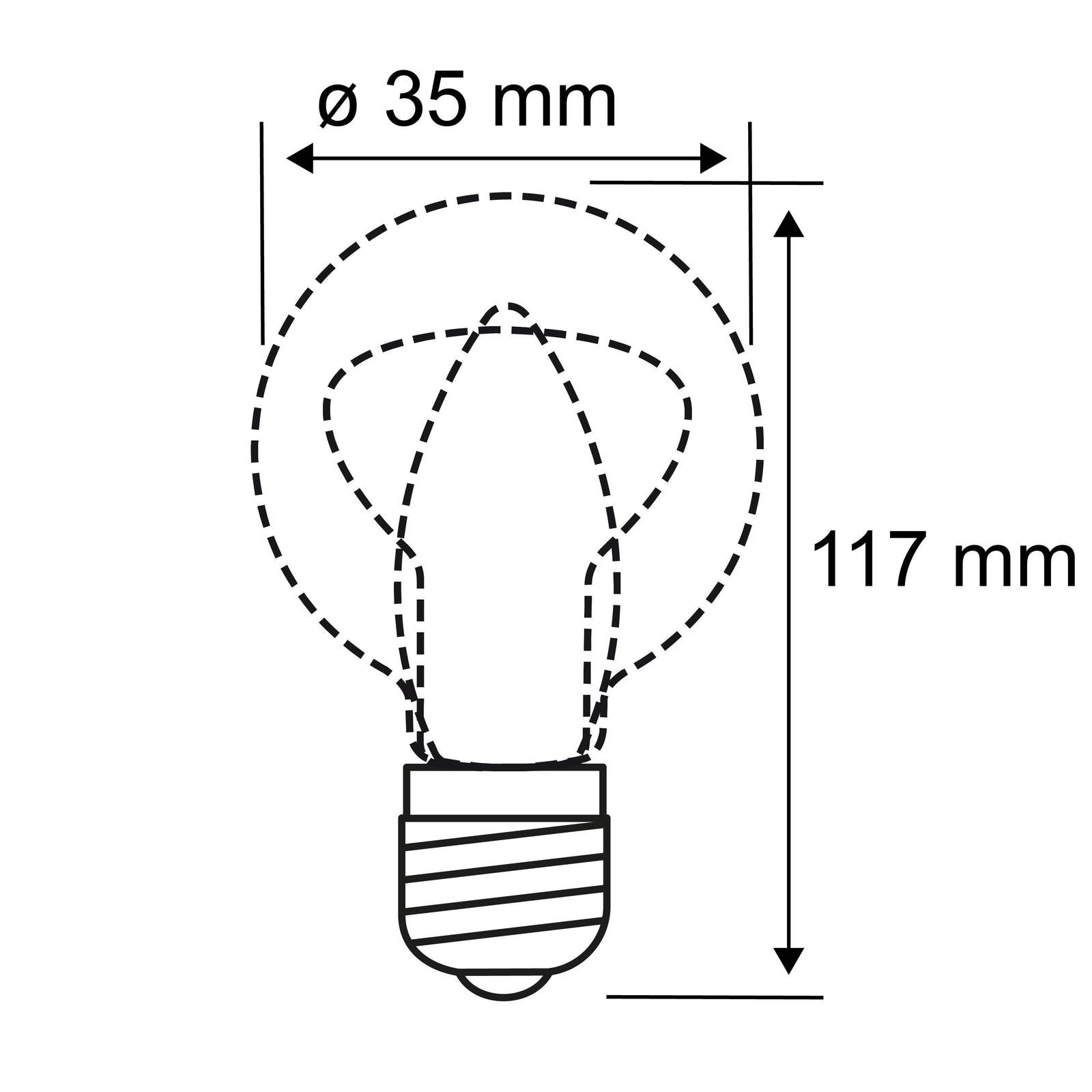 Paulmann sviečková LED žiarovka E14 5W dim to warm, E14, 5W, Energialuokka: F, P: 11.7 cm