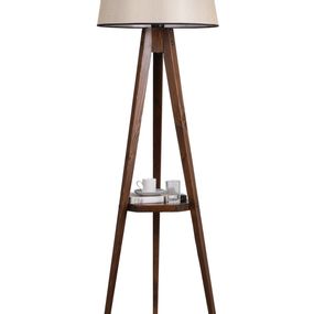 Stojacia lampa Sehbali III 160 cm hnedá/béžová