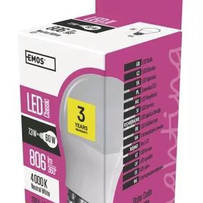 Emos LED žiarovka ZQ1131 Classic Globe mini 7,3W E27 806lm 4000K