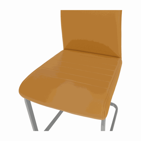 Jedálenská stolička, horčicová/sivá, NOBATA