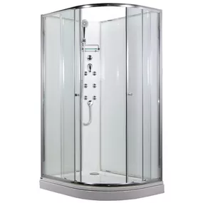 Arrtec - Masážny sprchový box SIRIUS model 4 clear ľavý