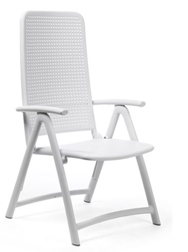 NARDI GARDEN - Skladacia stolička DARSENA biela
