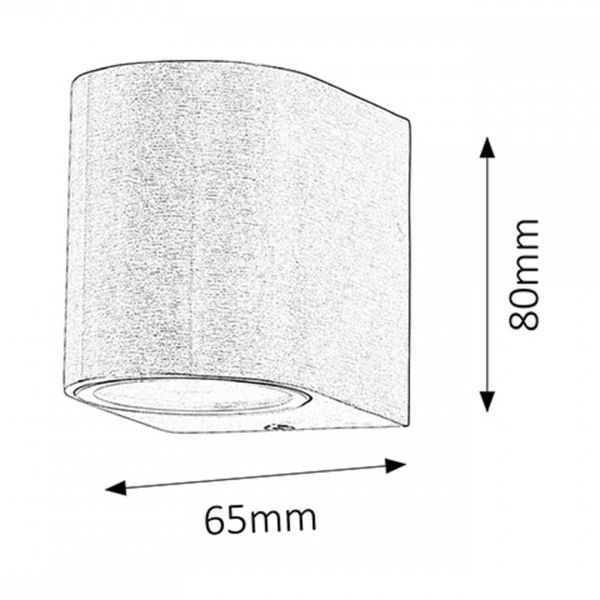 Rabalux 8020 Čile vonkajšie nástenné svietidlo GU10 1x max 35W