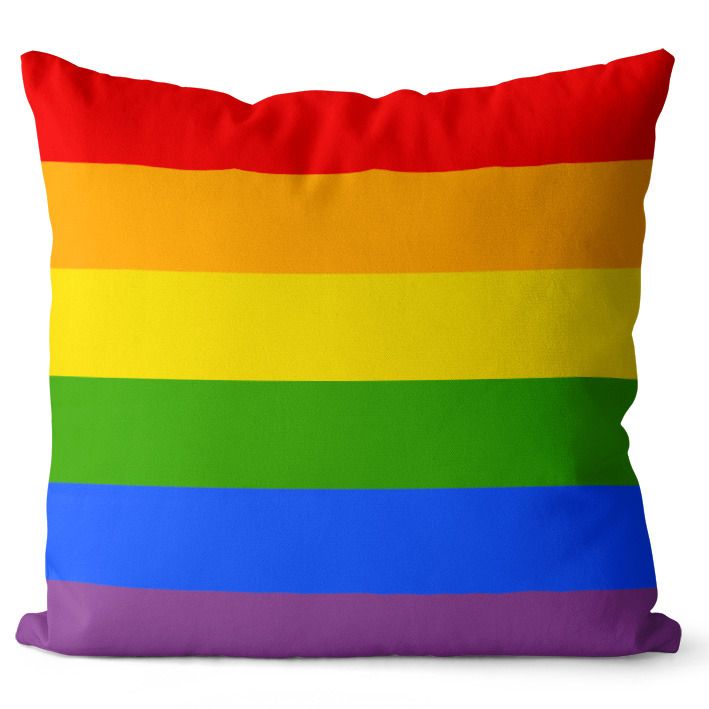 Vankúš LGBT Stripes (Velikost: 40 x 40 cm)