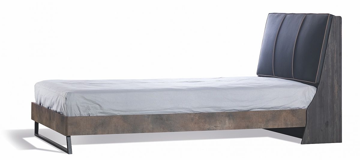 Študentská posteľ 120x200 falko - dub rebap/bronz