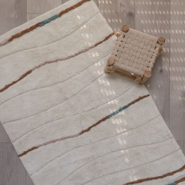 Krémovobiely umývateľný koberec 100x150 cm Serena - Nattiot
