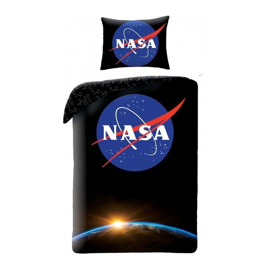 Setino · Bavlnené posteľné obliečky NASA - motív Svitanie - 100% bavlna - 70 x 90 cm + 140 x 200 cm