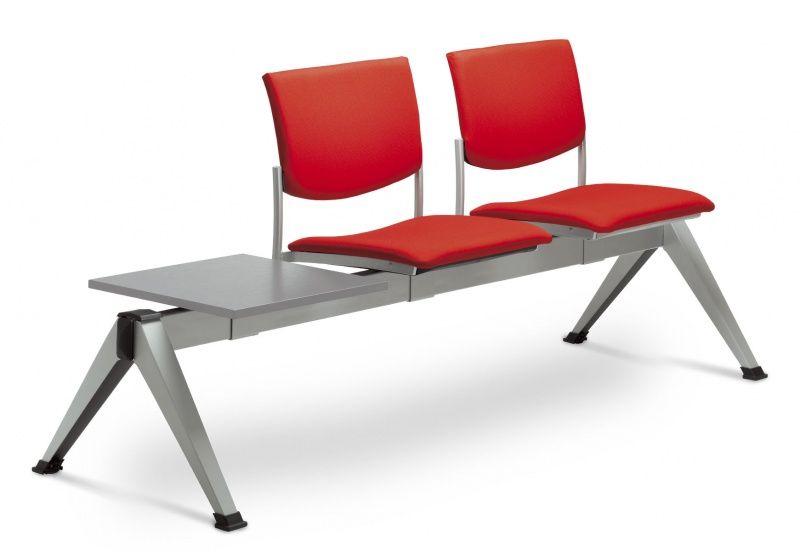 LD SEATING 2-lavice se stolkem SEANCE 099/2T-N2, podnož šedá