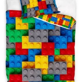 Detské obliečky 140x200 LEGO kocky