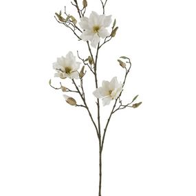 Dekoračné kvetina biela Magnolia - 119cm