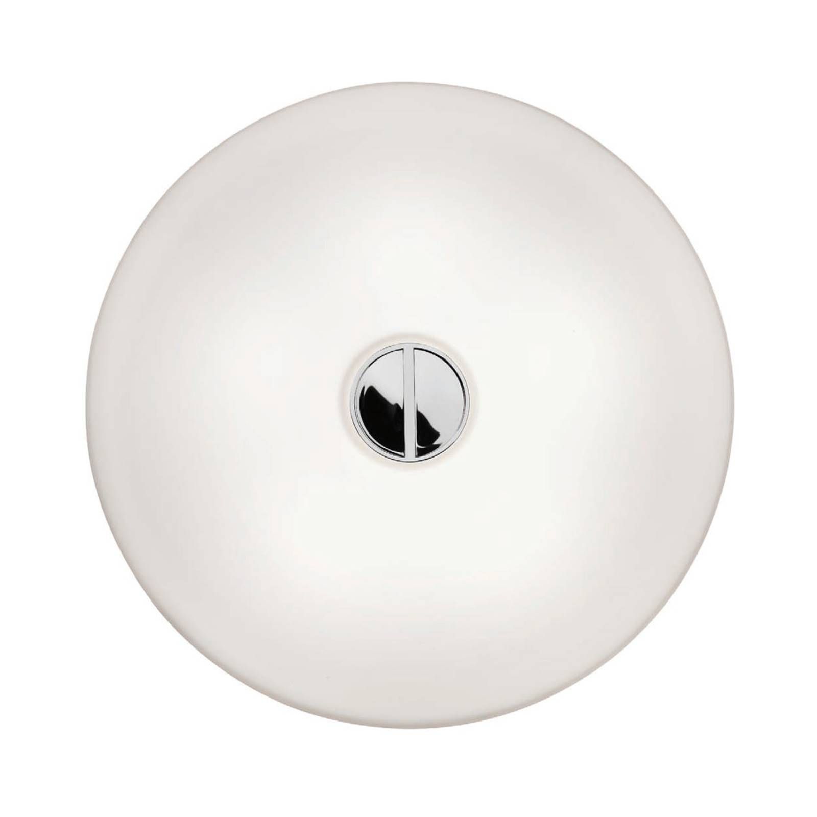 FLOS Button – jednoduché nástenné svietidlo IP44, Kúpeľňa, polykarbonát, 2GX13, 22W, K: 8cm