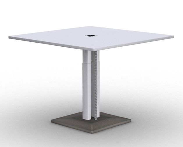 NARBUTAS - Rokovací stôl JAZZ 120x120 cm so zásuvkou - melamín