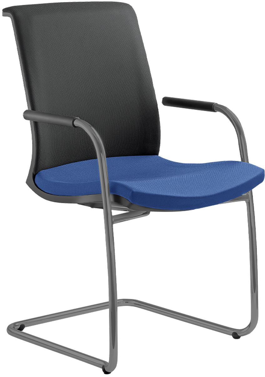 LD SEATING Konferenčná stolička LYRA NET 204-Z-N2, kostra šedá