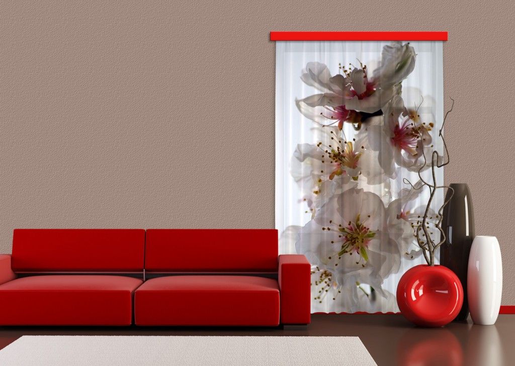 FCP L 6506 AG Design textilný foto záves obrazový Flowers - Kvety FCPL 6506, veľkosť 140 x 245 cm