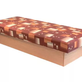 Jednolôžková posteľ (váľanda) 80 cm Edo 12 (s pružinovým matracom)