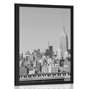 Plagát magický New York v čiernobielom prevedení - 40x60 black