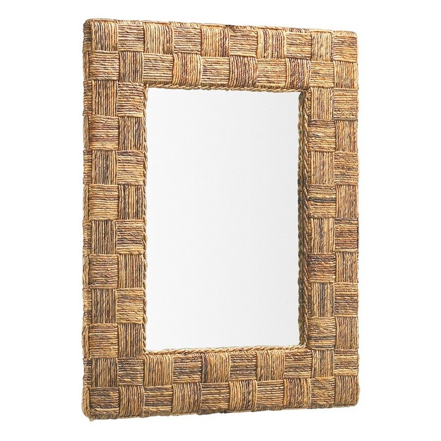 Estila Štýlové zrkadlo RATTAN 100x80cm