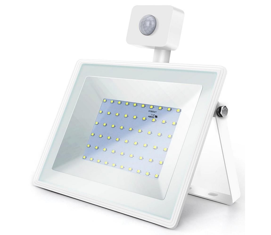 Aigostar - LED Reflektor so senzorom LED/50W/230V 6400K IP65 biela