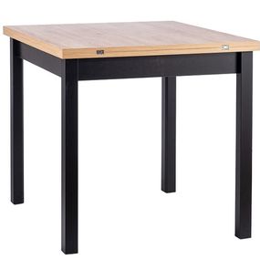 POLIS rozkladací jedálenský stôl, dub Artisan / čierna
