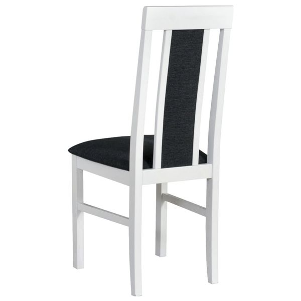 Sconto Jedálenská stolička NILA 2 biela/tmavosivá