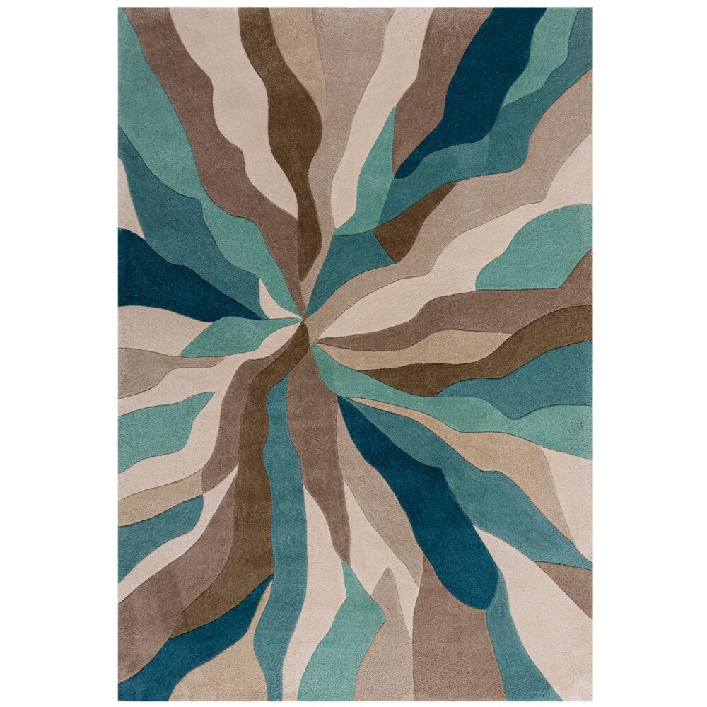 Flair Rugs koberce AKCIA: 120x170 cm Kusový koberec Zest Infinite Splinter Teal - 120x170 cm