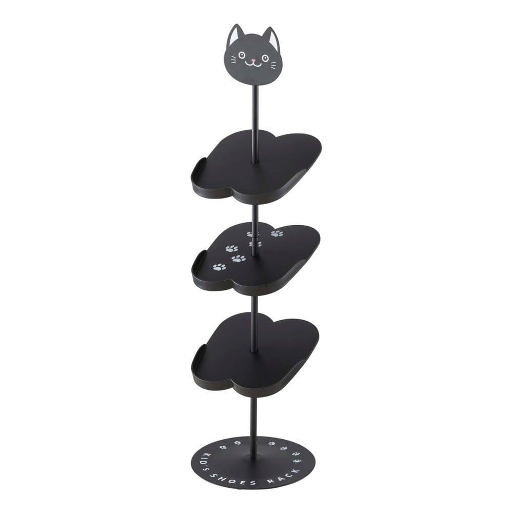 Čierny kovový detský stojan na topánky Kid's Shoe Rack – YAMAZAKI