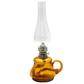 Petrolejová lampa TEREZA 34 cm amber