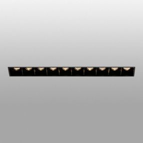 FARO BARCELONA Zapustené LED svietidlo Troop Trimless 10-pl., Chodba, hliník, plast, 2W, P: 7.1 cm, L: 24.3 cm