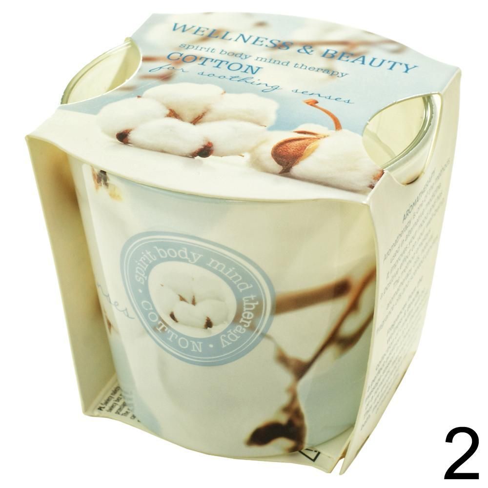 Voňavá v skle Wellnes beauty Cotton 115g 47173C