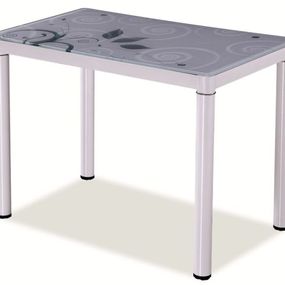 Jedálenský stôl TAMAR 100x60, biely