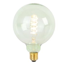 E27 dimbare LED spiraal filament lamp G125 groen 4W 180 lm 1800K