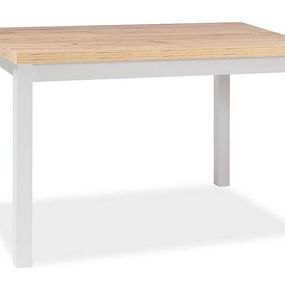 Jedálenský stôl Signal ADAM 120 dub artisan/biely mat