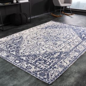 Estila Orientálny koberec Noyf bielo-modrý obdĺžnikový 230cm