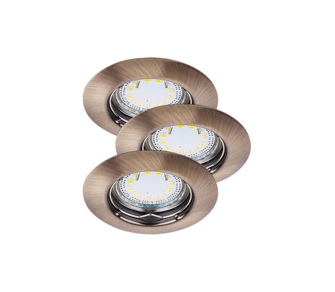 Rabalux 1048 - SADA 3xLED Podhľadové svietidlo LITE 3xGU10-LED/3W/230V