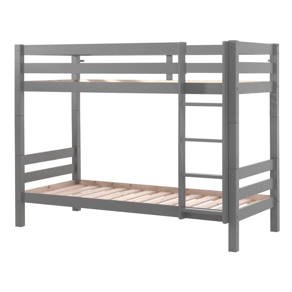 Sivá poschodová detská posteľ 90x200 cm Pino - Vipack