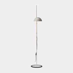 Marset MARSET Funiculí stojaca lampa, perlová biela, Obývacia izba / jedáleň, železo, hliník, guma, E27, 8W, K: 135cm