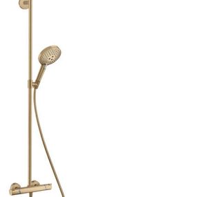 HansGrohe Raindance Select S - Sprchový set Showerpipe s termostatom, 1 jet, kefovaný bronz 27633140