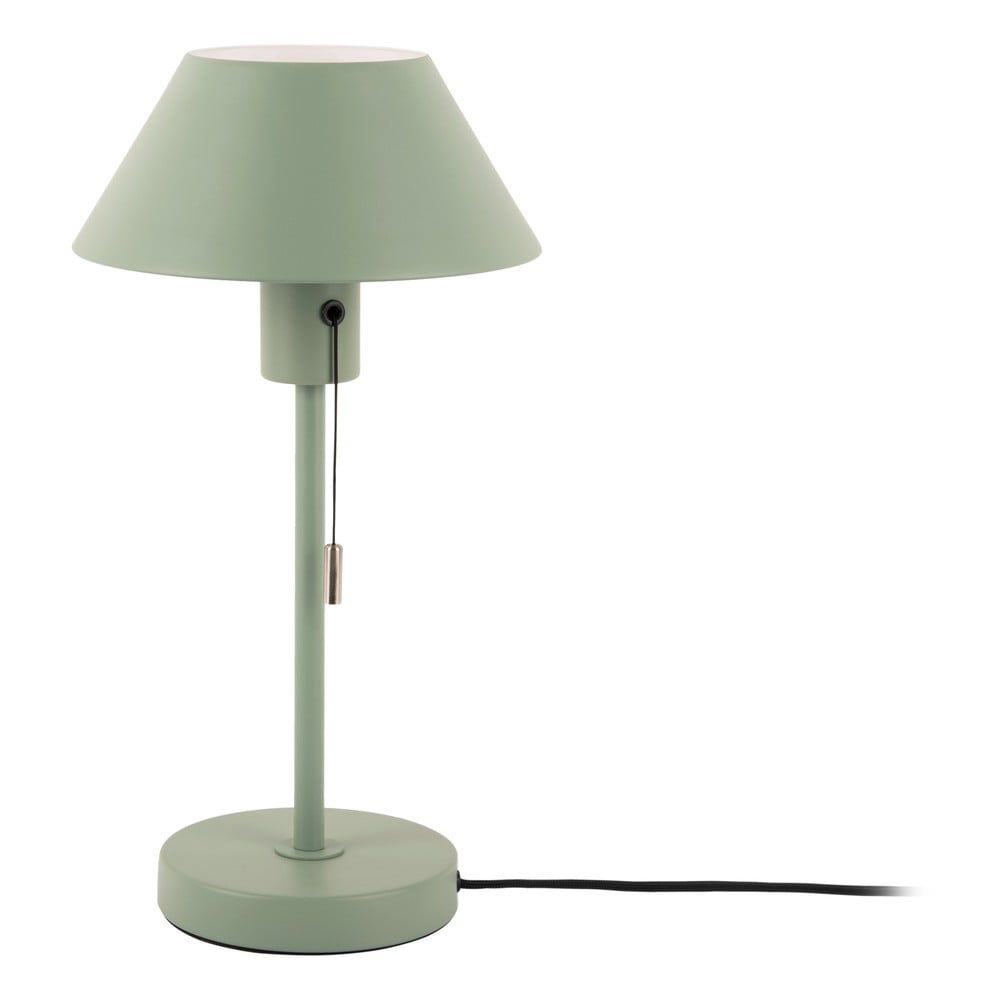 Zelená stolová lampa s kovovým tienidlom (výška 36 cm) Office Retro – Leitmotiv